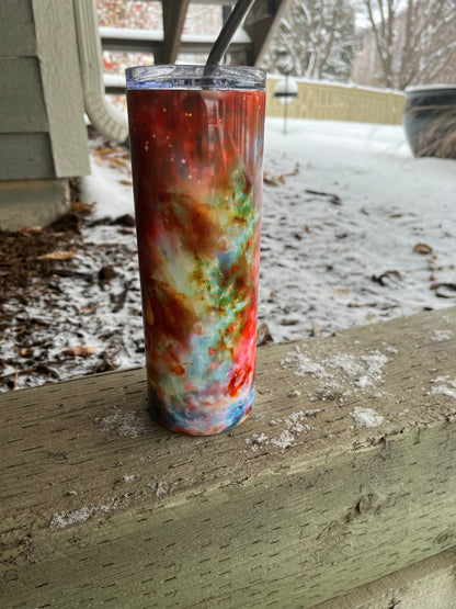 Orange galaxy cup