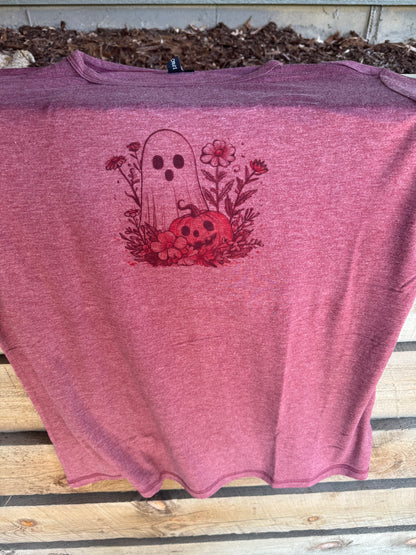 Halloween floral ghost shirt