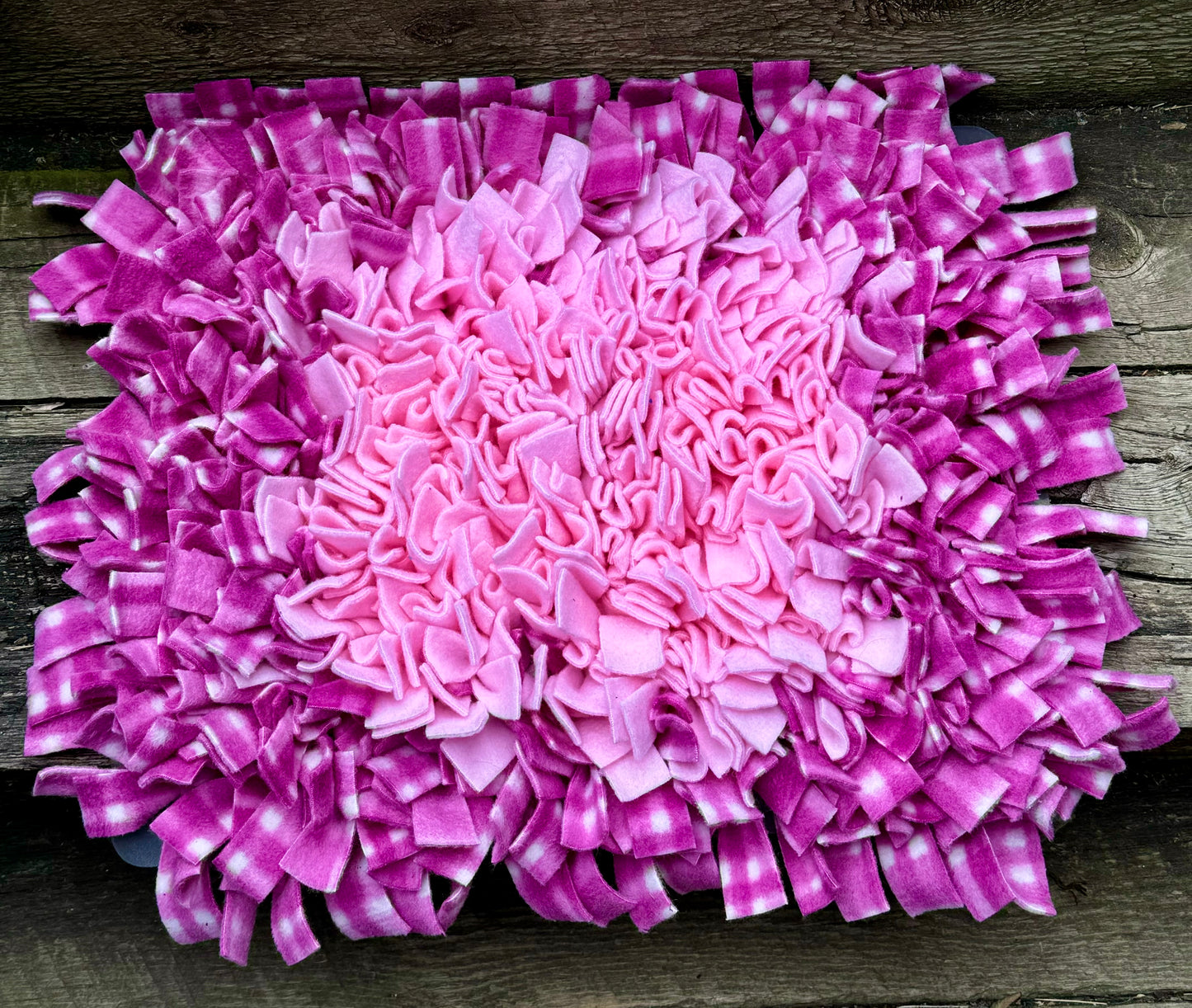 Large pink premade snuffle mat