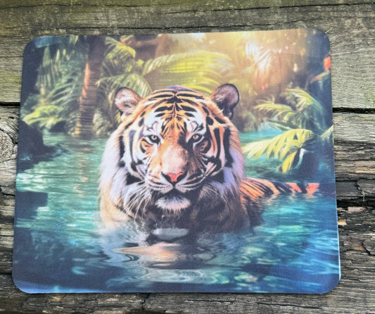 Tiger mouse pad