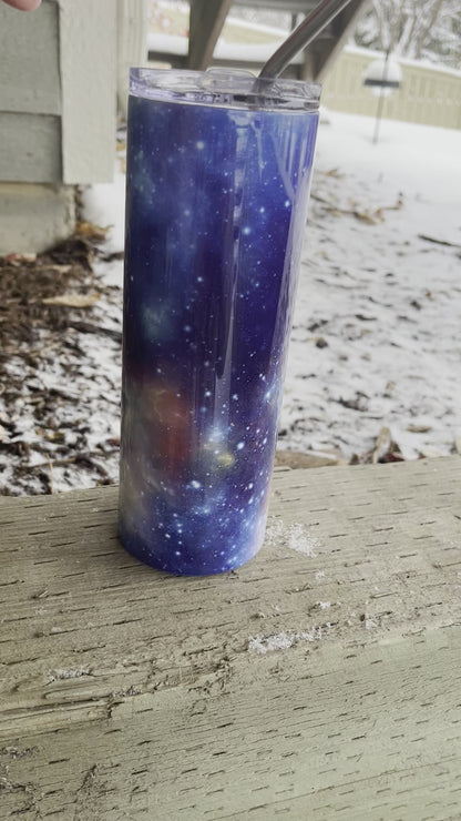 Blue galaxy cup